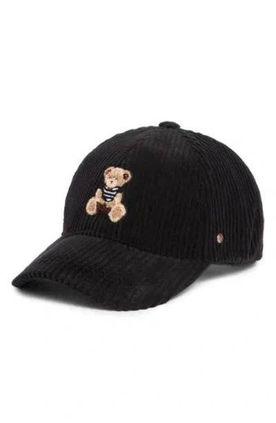 Steve Madden Oh Bear Collegiate Snapback Baseball Cap In Black