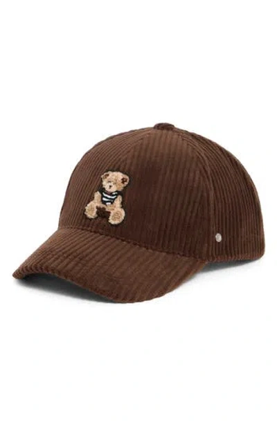 Steve Madden Oh Bear Collegiate Snapback Baseball Cap In Brown