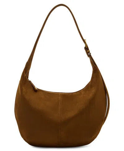 Steve Madden Olga Drapey Small Hobo Bag In Brown
