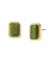 Steve Madden Olivine Gem Stud Earrings