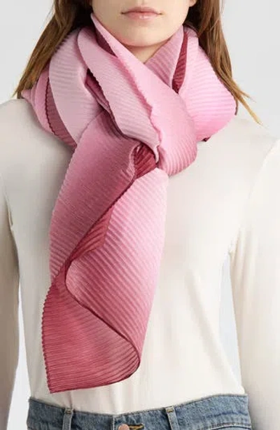 Steve Madden Ombré Crinkle Oversize Scarf In Pink