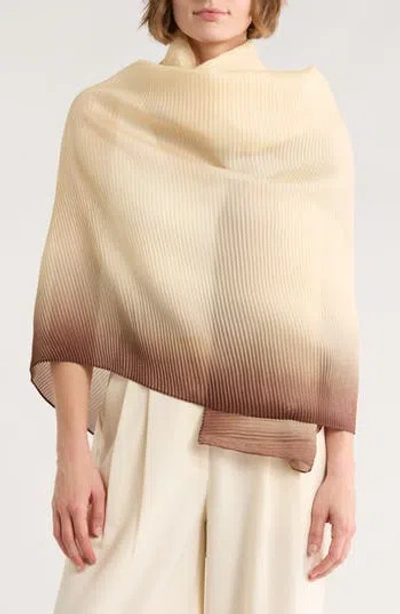 Steve Madden Ombré Crinkle Oversize Scarf In Neutral