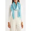 Steve Madden Ombré Shine Scarf In Blue