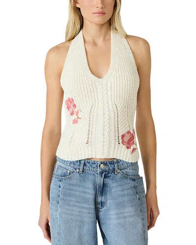Steve Madden Opal Sweater Top In White