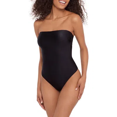 Steve Madden Open Back One-piece Swimsuit In Black