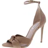 Steve Madden Orchard Womens Buckle Nubuck Ankle Strap In Brown
