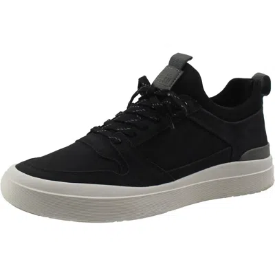 Steve Madden Osker Mens Lace-up Faux Leather Casual And Fashion Sneakers In Black