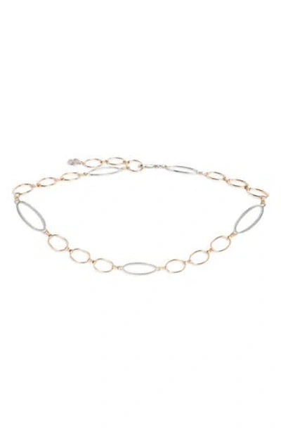 Steve Madden Oval & Circle Chain Belt