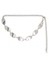 Steve Madden Oval Plate Chain Belt