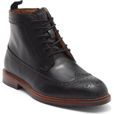 Steve Madden P-ely Wingtip Boot In Black