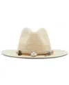 Steve Madden Packable Panama Hat In White
