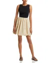 Steve Madden Palermo Bubble Skirt Dress In Soft Tan
