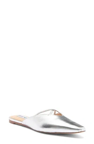 Steve Madden Pammie Mule In Silver