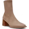 Steve Madden Pammy Block Heel Bootie In Brown