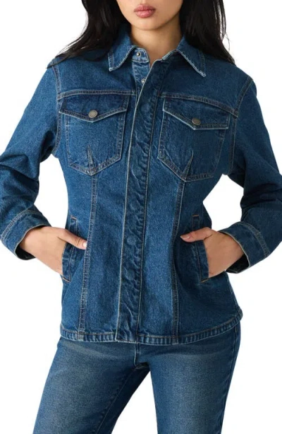 Steve Madden Parc Denim Jacket In Blue