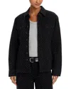 Steve Madden Parc Studded Snap Front Jacket In Black