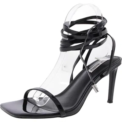 Steve Madden Passionate Womens Lace-up Patent Heels In Black
