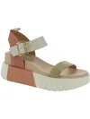 STEVE MADDEN PASTRY WOMENS LEATHER COMFORT FOOTBED SPORT SANDALS