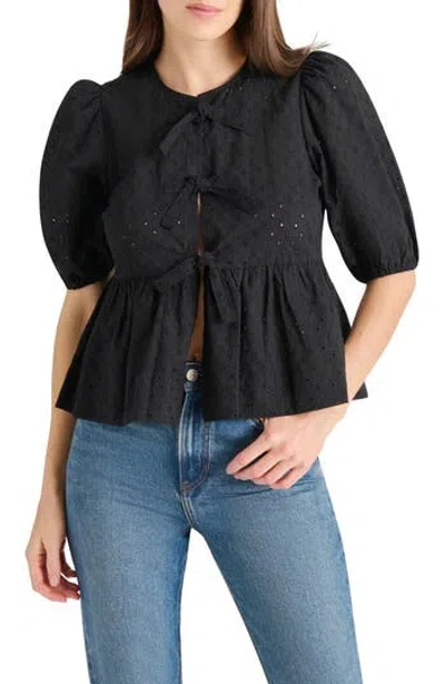 STEVE MADDEN STEVE MADDEN PAULA EYELET EMBROIDERY SHIRT