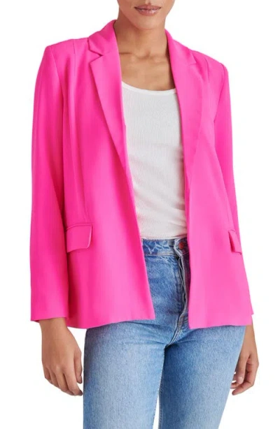 Steve Madden Payton Blazer In Hot Pink