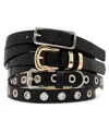 Steve Madden Pebble Polyurethane Puffy Buckle Belt