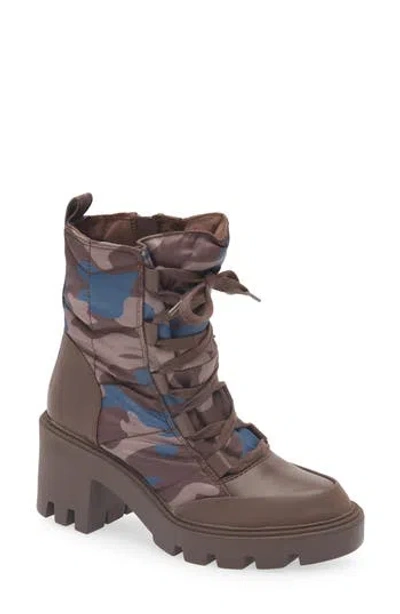Steve Madden Peiper Camo Lug Sole Platform Boot In Camo Multi