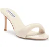 Steve Madden Pennyy Sandal In Bone Patent