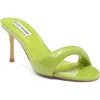 Steve Madden Pennyy Sandal In Green Patent
