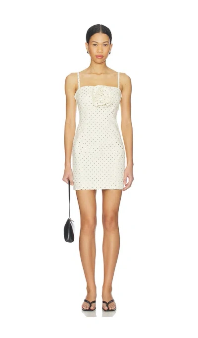 Steve Madden Peony Dress In Pristine Ivory