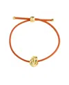 Steve Madden Pink Knot Friendship Slider Bracelet In Brown