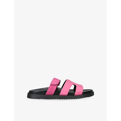 Steve Madden Kids' Pink Missile Leather Sandals Eur 35 / 2.5 Uk