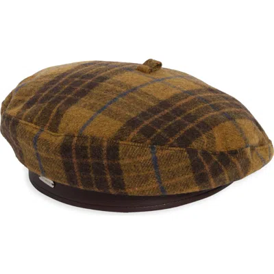 Steve Madden Plaid Beret In Multi