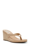 Steve Madden Playing Wedge Sandal In Neutral