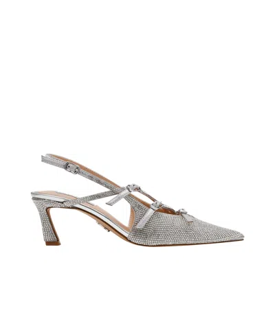 Steve Madden Pointed High Heels In Silver