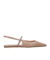 Steve Madden Woman Ballet Flats Camel Size 8 Leather In Nude