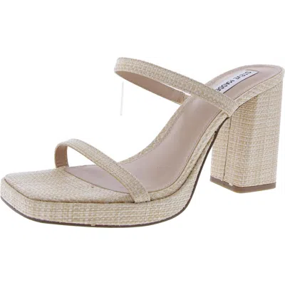 Steve Madden Polly Womens Faux Leather Slide Sandals In Multi