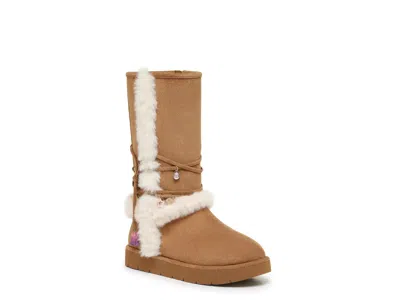 Steve Madden Pom Boot Kids' In Brown