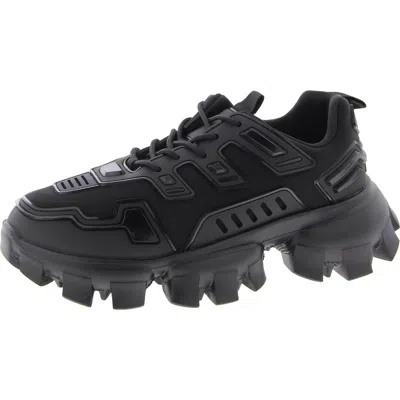 Steve Madden Ponce Mens Lace-up Chunky Running & Training Shoes In Rhinestones