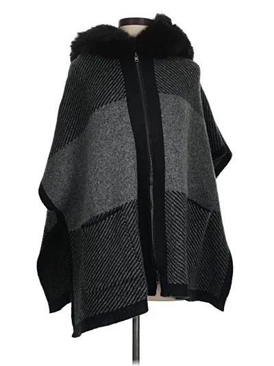Pre-owned Steve Madden Poncho In Black