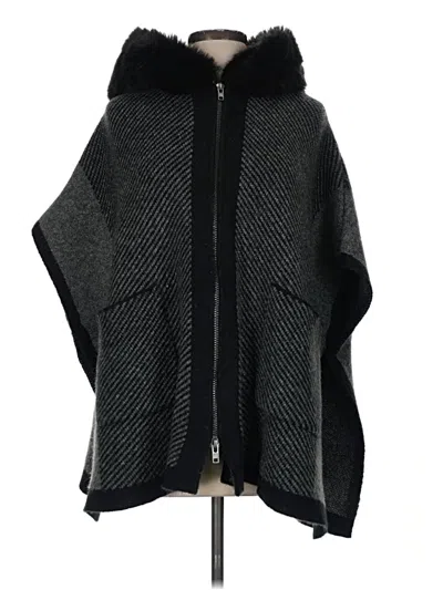 Pre-owned Steve Madden Poncho In Black
