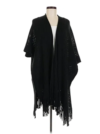 Pre-owned Steve Madden Poncho In Black