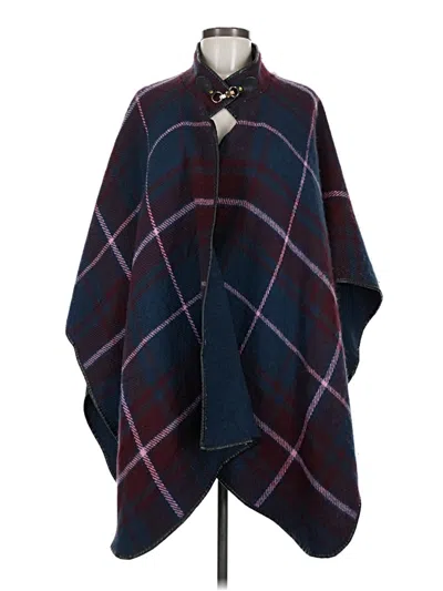 Pre-owned Steve Madden Poncho In Burgundy