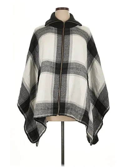 Pre-owned Steve Madden Poncho In Gray