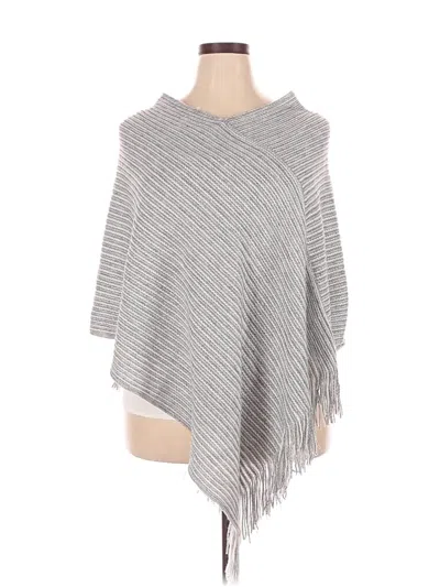Pre-owned Steve Madden Poncho In Gray