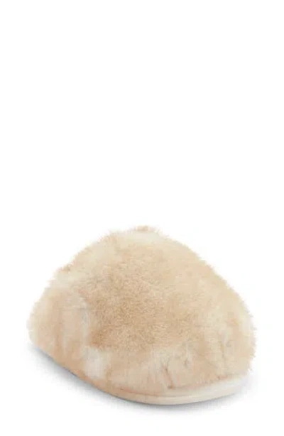 Steve Madden Poof Faux Fur Slipper In Multi