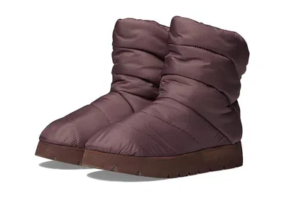 Steve Madden Pop Winter Boots Womens Dark Mauve Round Toe Pull On Jobb509 In Burgundy