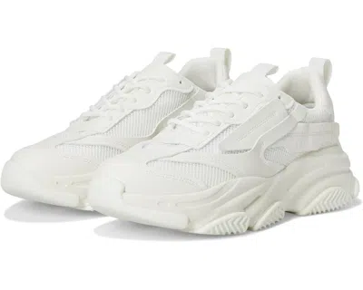 Steve Madden Possess Sneakers White Chunky Platform Shoes Hawk069