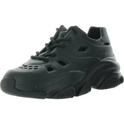 Steve Madden Possessive Womens Lace-up Rubber Casual And Fashion Sneakers In Black