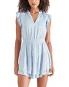 Steve Madden Prairie Dreams Cap Sleeve Mini Dress In Sky Blue