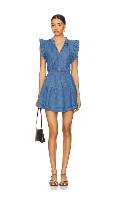 Steve Madden Prairie Dreams Dress In 钱布雷布蓝